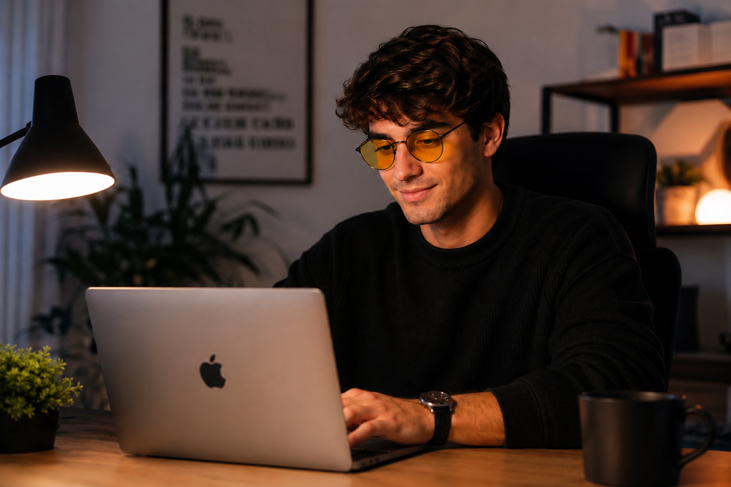 SelectDay® Gafas Filtro Luz Azul 84%